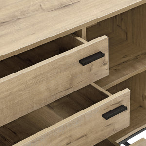 Aparador Hylte 115x40x79cm en aspecto de roble en.casa