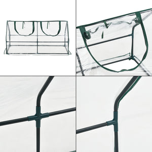 Mini invernadero Laubach 120x60x60cm película de PVC transparente [en.casa]