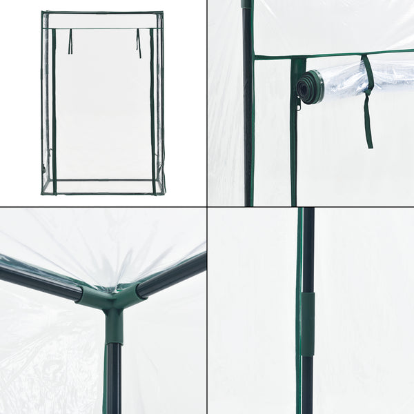 Invernadero para tomates Terzigno 100x50x150cm Transparente [en.casa]