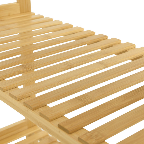 Estantería de bambú Karlskoga 60x26x130cm Madera natural [en.casa]