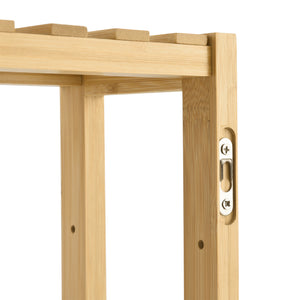 Estantería de bambú Örnsköldsvik 60x15x54cm Madera natural [en.casa]