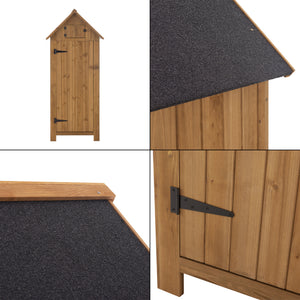 Armario para dispositivos Ottrott 179x77x54cm Almacén de leña Estantería para leña [en.casa]