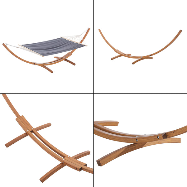 Hamaca Langadia 200x150cm Gris Oscuro [en.casa]