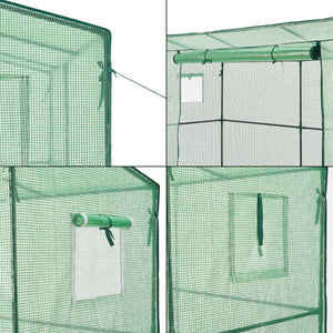 Invernadero Vlaardingen 198x78x200cm Verde [en.casa]