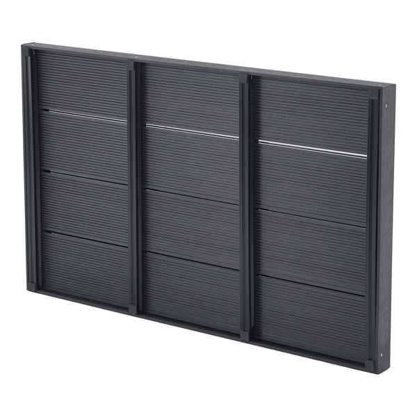 Placa base WPC Nürtingen para ducha solar 101x63x5,5cm [en.casa]