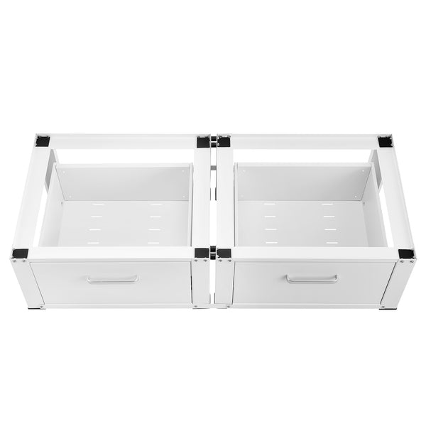 Estructura doble Heyen con 2 cajones Blanco [en.casa]