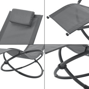 Tumbona columpio Pulsano 150 kg Gris oscuro [en.casa]