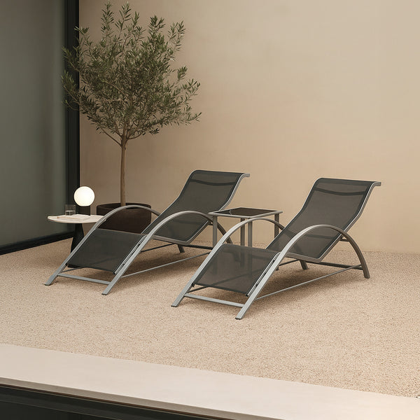 Conjunto de muebles de jardín Binetto 3 piezas [en.casa]