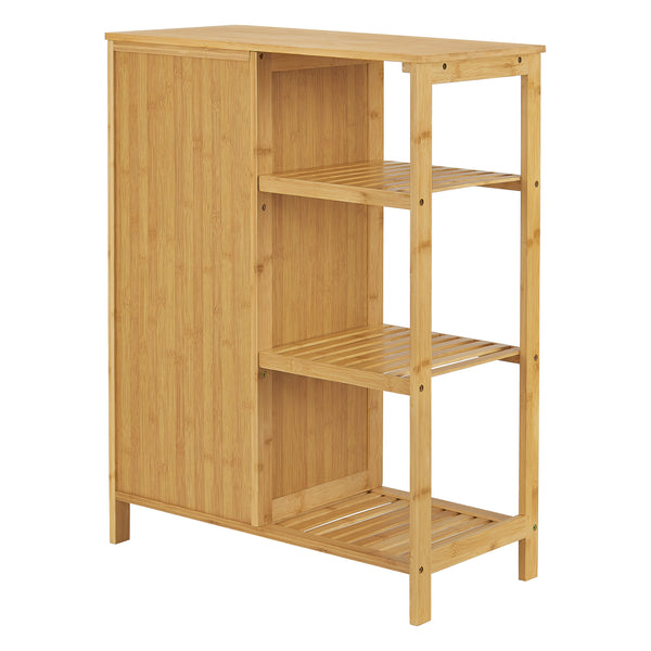 Armario de baño Vetlanda Bambú 87x66x33 cm [en.casa]