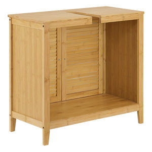 Mueble bajo lavabo de bambú Värmdö 60x67x30cm [en.casa]