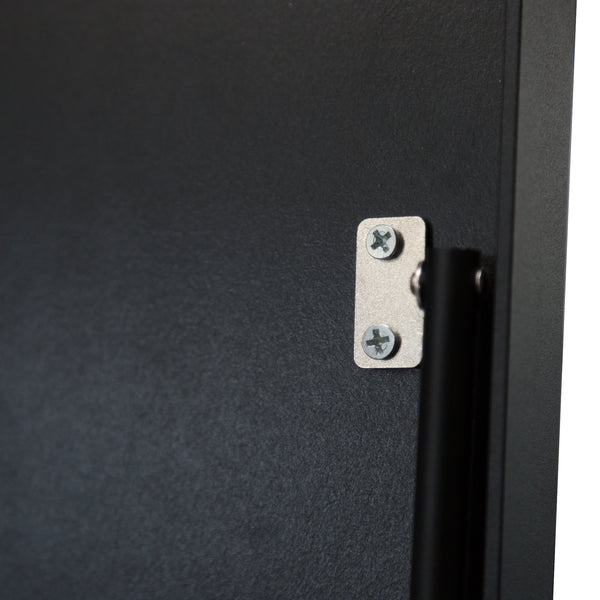 Espejo de pie Bugnara 160x40cm inclinable Negro [en.casa]