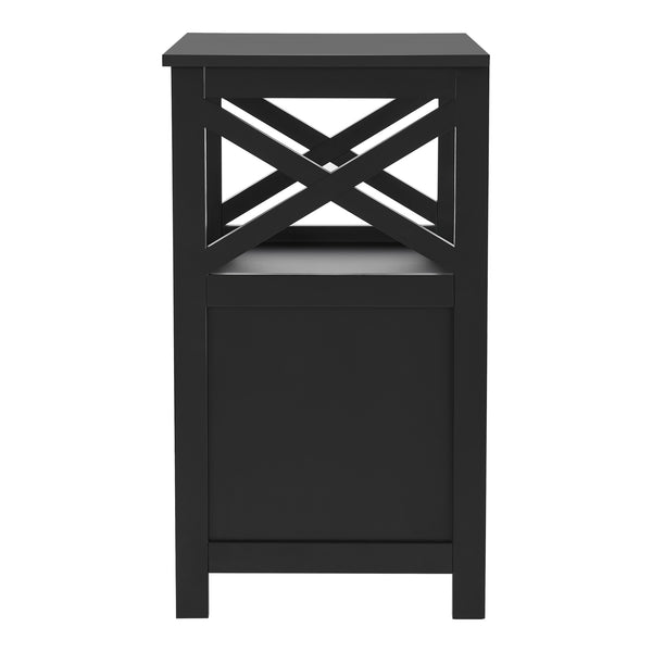 Mesa auxiliar Utajärvi Mesa de café 74x40x40cm Mesa de centro negra [en.casa]