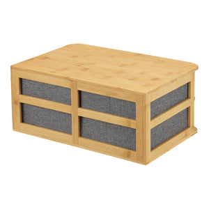 Organizador de escritorio de bambú Mäntsälä [en.casa]