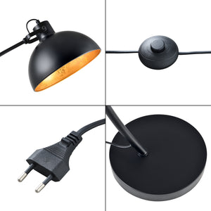 Lámpara de pie Derby Negra [lux.pro]