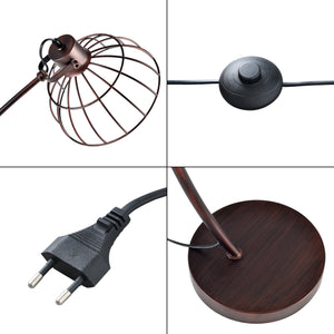 Lámpara de pie Portsmouth marrón óxido [lux.pro]