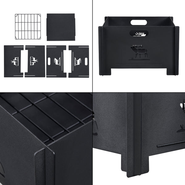 Hoguera Etnedal Cuenco para fuego 25 x 40 x 40 cm [casa.pro]