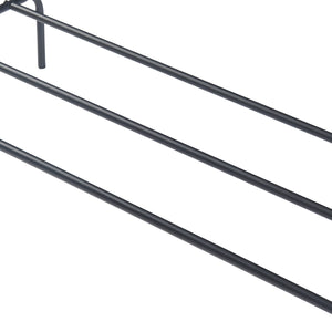 Perchero Bramming con dos barras para ropa 147 x 116 x 54 cm Negro [en.casa]