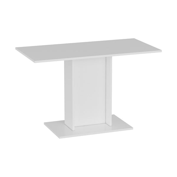 Mesa de comedor Galten para 4 personas Blanco [en.casa]