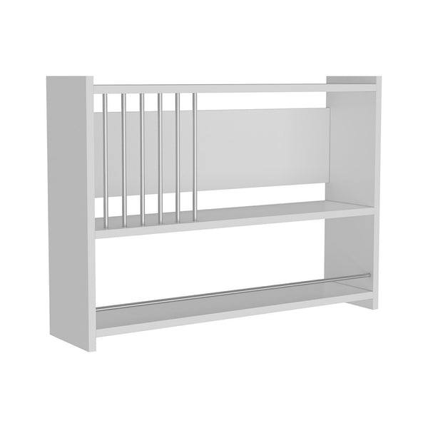Estantería de pared Helsingør con 3 estantes Blanco [en.casa]