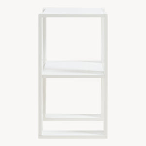 Mesa auxiliar Thyholm 55x30x30 cm Blanco [en.casa]