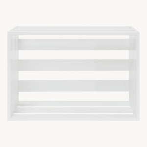 Mesa auxiliar Rønde aglomerado 43 x 64 x 33 cm blanco [en.casa]