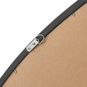 Espejo de pared Grottole negro mate, 62x50cm [en.casa]