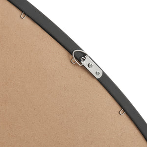 Espejo de pared Galatone negro, mate 64x60cm [en.casa]