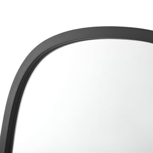 Espejo de pared Copertino 70x50 cm Negro, mate [en.casa]