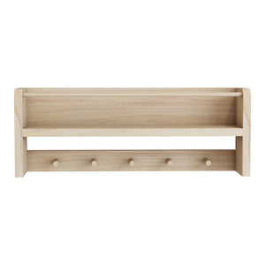 Perchero infantil Sundeved natural de madera maciza [en.casa]