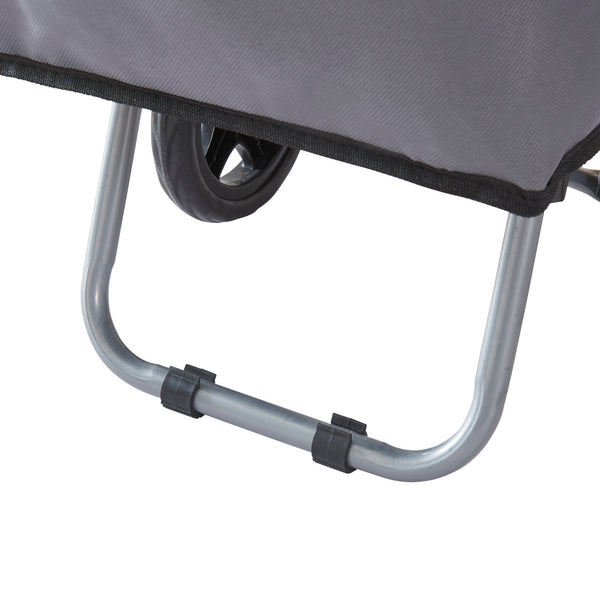 Carrito de compras Nørre Gris oscuro / Negro [en.casa]