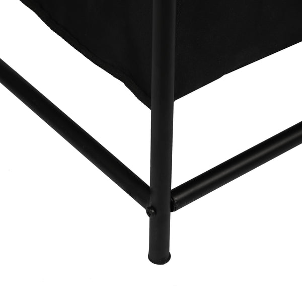 Recolector de ropa Vamdrup con 4 bolsas para ropa 18 L estructura metálica negro [en.casa]