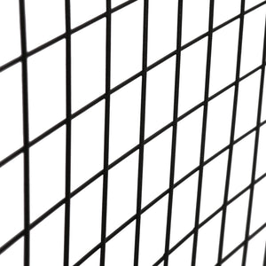 Rejilla de pared Sæby Metal 75 x 55 cm Negro [en.casa]