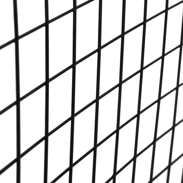 Rejilla de pared Sæby Metal 75 x 55 cm Negro [en.casa]