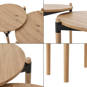 Mesa de centro Kristinestad en conjunto Natur [en.casa]