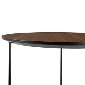 Mesa auxiliar Altura 42xØ39,5 cm Nogal [en.casa]