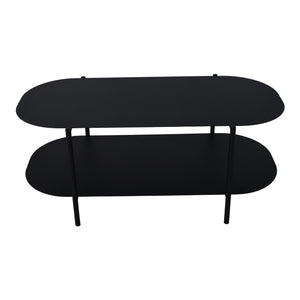 Mesa de centro Enebakk 112x62x40,5cm Negro, mate [en.casa]