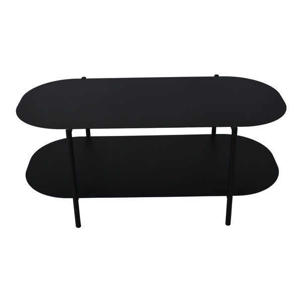 Mesa de centro Enebakk 112x62x40,5cm Negro, mate [en.casa]