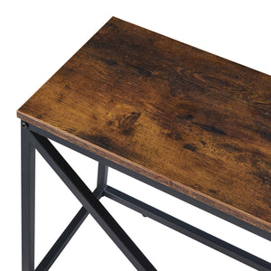 Estante para leña Vaasa con asiento 100x30x50cm [en.casa]