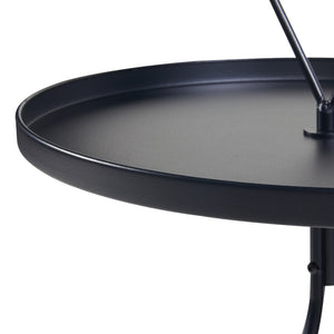 Mesa auxiliar Odal metal negro [en.casa]