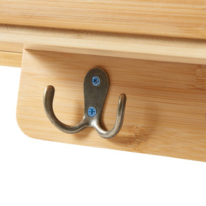 Estante de pared Giske 33x8x22 cm Bambú [en.casa]