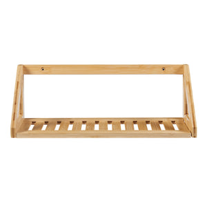 Conjunto de estantes de pared Gjerdrum 2 piezas 43x15x15cm Bambú [en.casa]