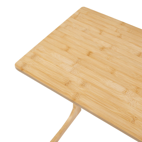 Mesa para portátil Hægebostad 65x60x40 cm Bambú [en.casa]