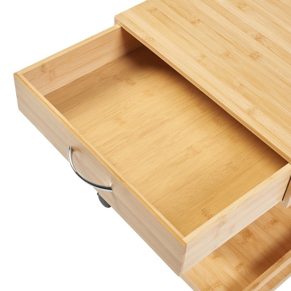 Mesa rodante Jokkmokk 56,5x43x43 cm Bambú [en.casa]