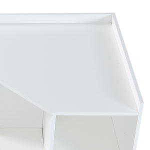 Estantería de esquina para niños Måsøy Blanco [en.casa]