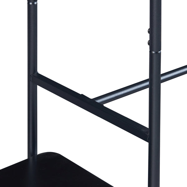 Perchero Bø 150x100x34cm Negro [en.casa]