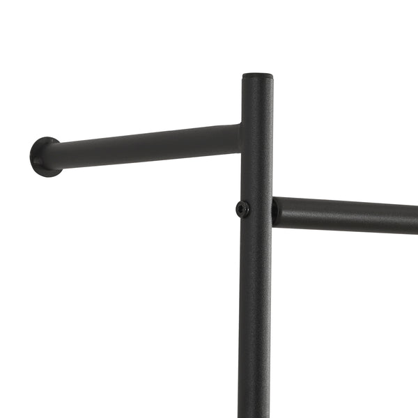 Perchero de pared Bremanger 162x60x26cm Negro [en.casa]