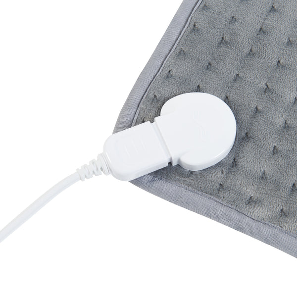 Almohadilla térmica eléctrica Bella 80W 40x30cm Gris [en.casa]