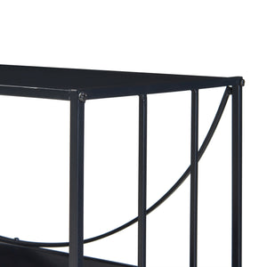 Mesa consola Baarn 65,5x70x32 cm Negro [en.casa]