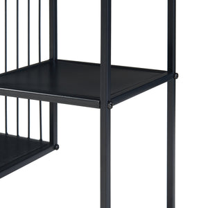 Mesa consola Beesel 65,5x60x20 cm Negro [en.casa]