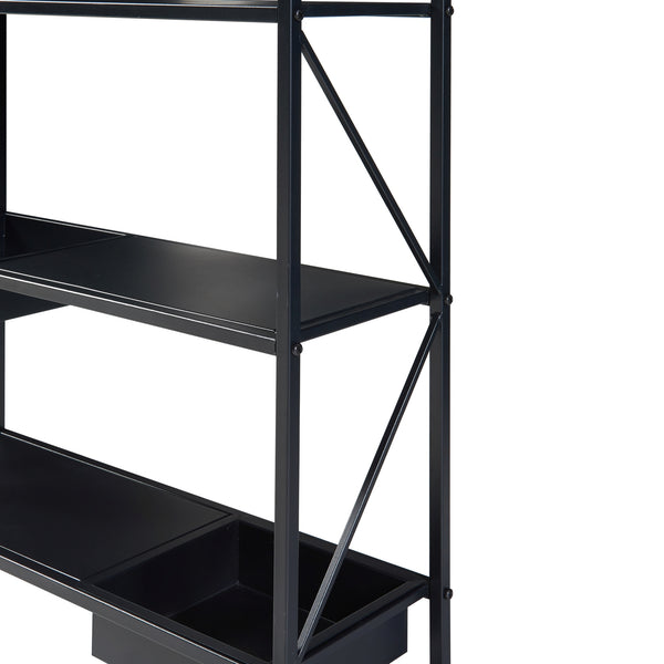 Estantería para plantas Berkelland Metal Negro [en.casa]